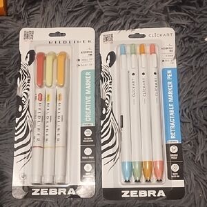 Zebra Midliner and Clickart Pen Set - Multicolor